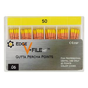 EdgeEndo Gutta Percha Points Size #50 Size #50 Yellow 60/Pk