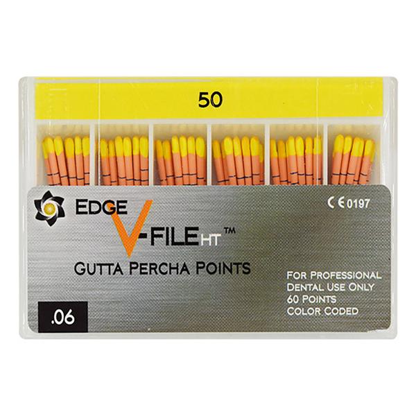 EdgeEndo Gutta Percha Points Size #50 Size #50 Yellow 60/Pk