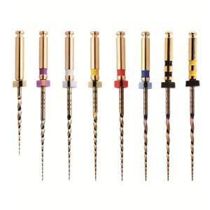 EdgeTaper Platinum Endo File 19 mm Nickel Titanium Yellow SX Variable 6/Pk