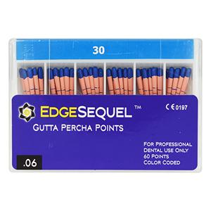 EdgeEndo Gutta Percha Points Size #30 Size #30 Blue 60/Pk