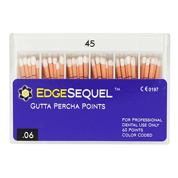 EdgeEndo Gutta Percha Points Size #45 Size #45 White 60/Pk