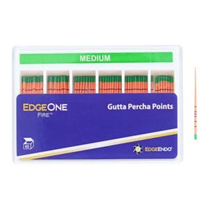 EdgeEndo Gutta Percha Points Medium Size #35 Green 60/Pk