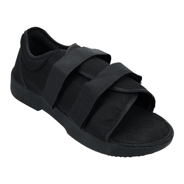 Health Design Classic Post-Op Shoe Nylon/Mesh Upper Black Large Men 10.5-12