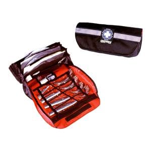 Intubation Kit 3x6x14" Red/Black Velcro Closure No Handle
