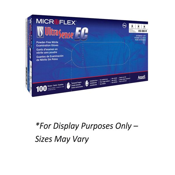 MICROFLEX UltraSense EC Nitrile Exam Gloves X-Large Blue Non-Sterile 100/Bx