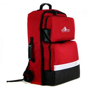 BLS Backpack 14x8x21" Red Zipper Closure Tp & Sde Rbbr Mlded Hndls/Shldr Strp