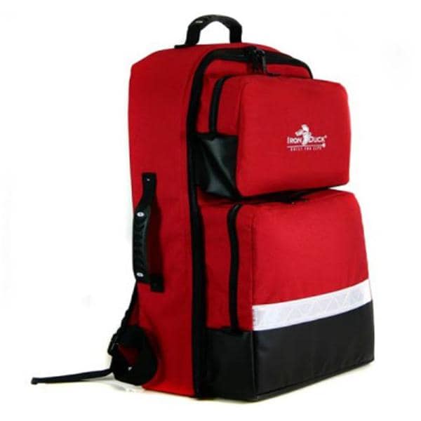 BLS Backpack 14x8x21" Red Zipper Closure Tp & Sde Rbbr Mlded Hndls/Shldr Strp