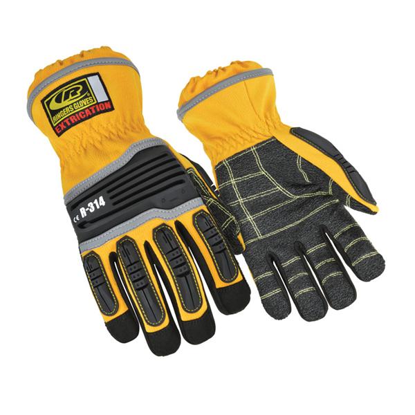 Ringers Kevlar / Flex Thrmplstc Rbr Extrication Impact Gloves Lg Hi Viz Ea