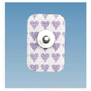 Softrace Electrocardio Electrode 1.25x0.9" Cloth/Repositionable Gel 300/Ca