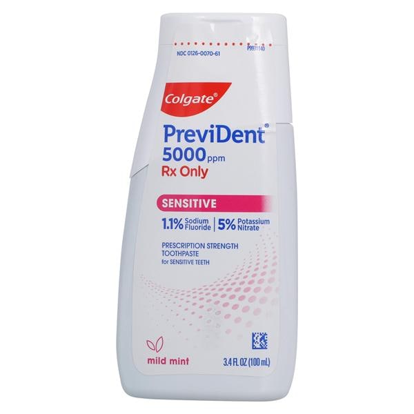 PreviDent 5000 Sensitive Toothpaste Liquid Gel Rx Only 1.1% NaF Mint 3.4oz/Bt