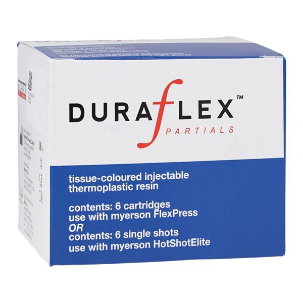 DuraFlex Denture Resin Cartridge Dark Pink Medium 6/Pk