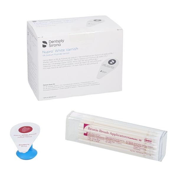 NUPRO Fluoride Varnish Unit Dose 5% NaF 0.4 mL Raspberry White 50/Bx, 4 BX/CA