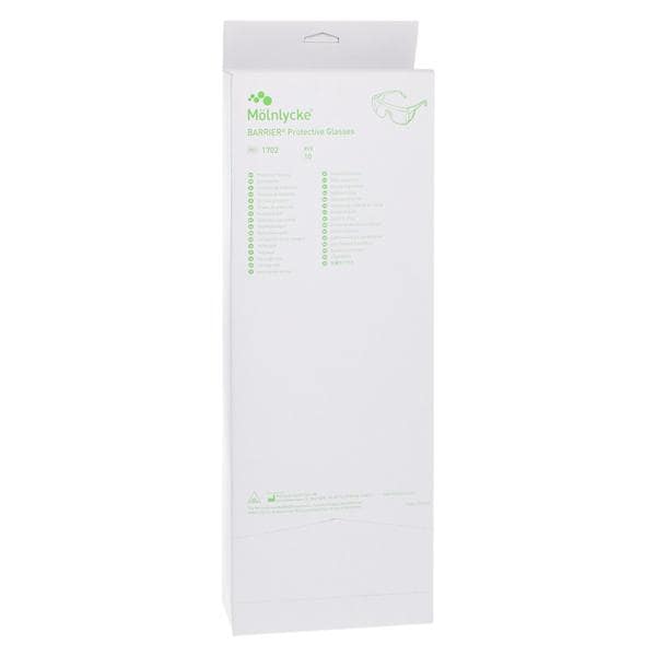 Barrier Protective Glasses Clear 10/Bx