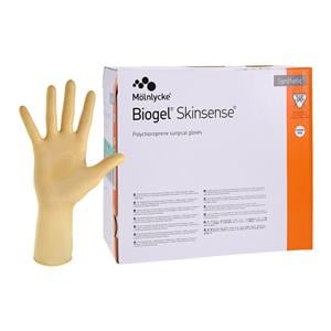Biogel Skinsense Polychloroprene Surgical Gloves 7.5 Straw, 4 BX/CA
