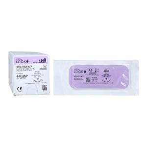 Polysyn Suture 4-0 18" Polyglycolic Acid Braid PC-31 Undyed 12/Bx