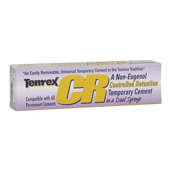 Temrex CR Zinc-Oxide Non-Eugenol Non-Eugenol Automix Cement White Syringe Kit Ea