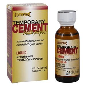 Temrex Liquid Temporary Cement Clear Refill 1oz/Bt