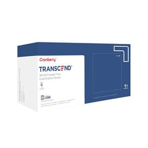 Transcend Nitrile Exam Gloves X-Small Matte Blue Non-Sterile