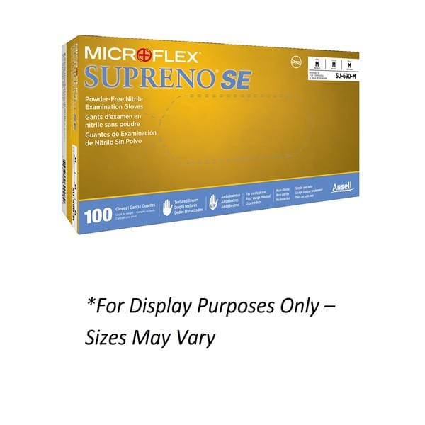 MICROFLEX Supreno SE Nitrile Exam Gloves Small Violet Blue Non-Sterile 100/Bx