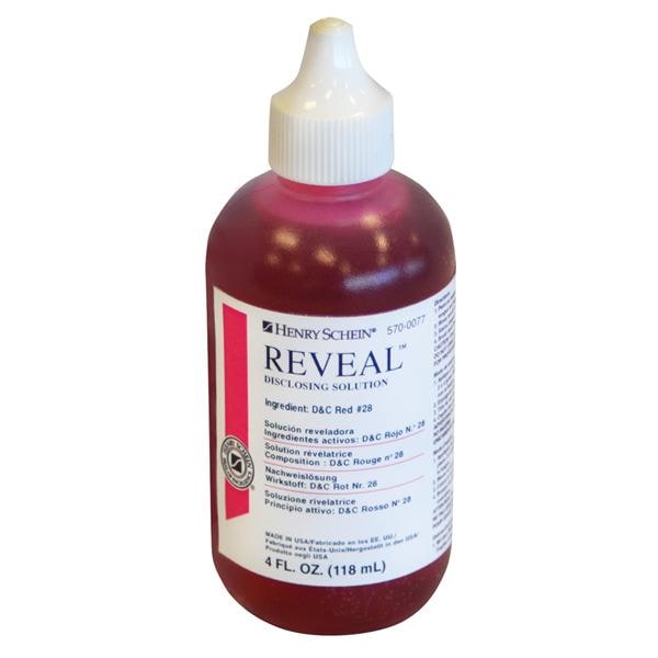 Acclean Disclosing Solution Red 4oz/Bt