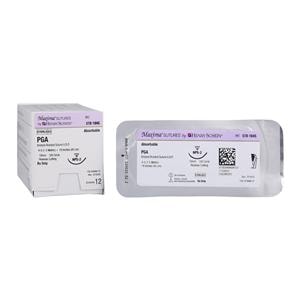 Maxima Suture 4-0 1-18" Polyglycolic Acid Braided NPS-2 Undyed 12/Bx