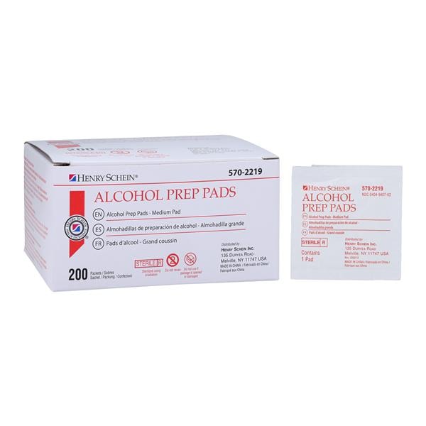 Alcohol Prep Pad Medium 30x30mm, 20 BX/CA