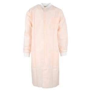 Criterion Protective Lab Coat SMS Large Light Pink 10/Pk