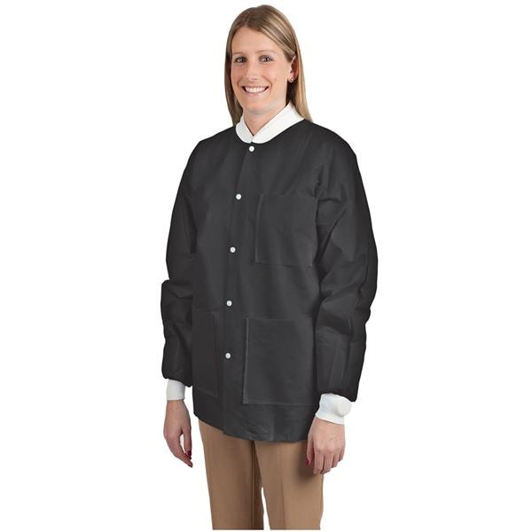 Criterion Protective Jacket SMS Large Black 10/Pk