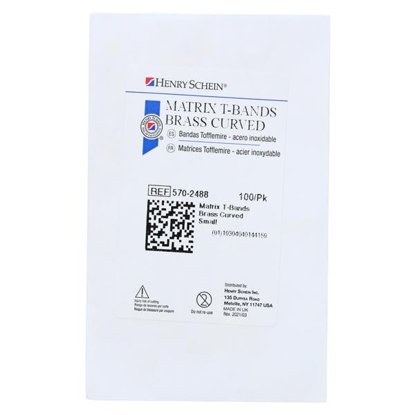 T-Bands Curved Small 0.002 in 100/Pk