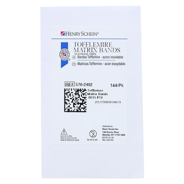 Tofflemire Matrix Band 0.0015 in 144/Pk