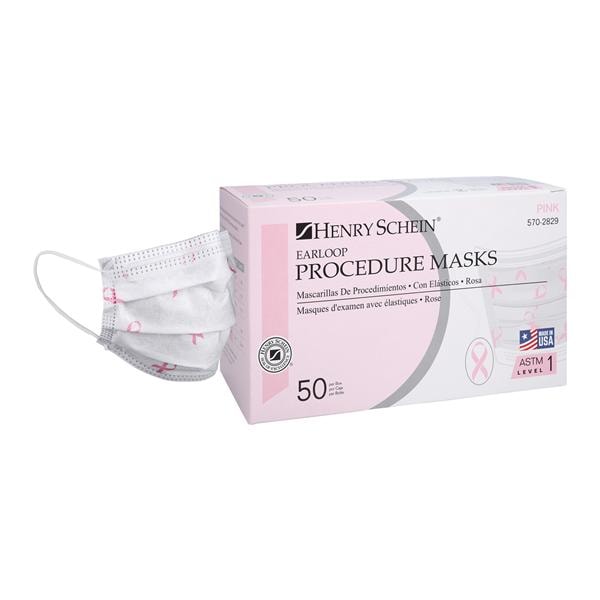 Criterion Mask ASTM Level 1 Pink Ribbon Adult 50/Bx
