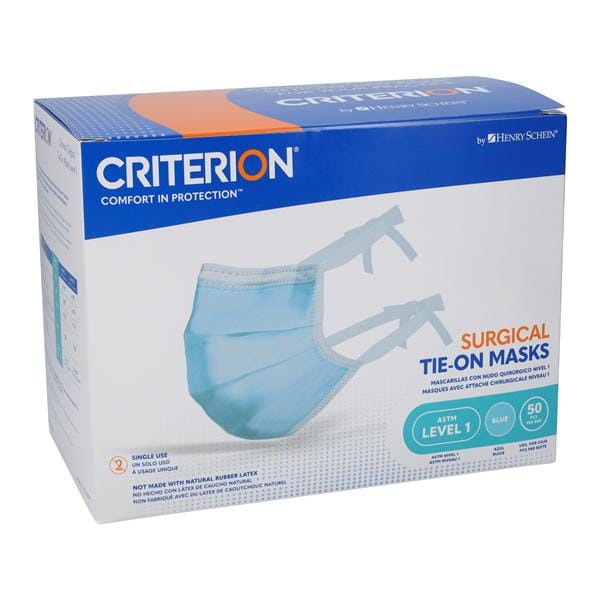 Criterion Mask ASTM Level 1 Blue Adult 50/Bx