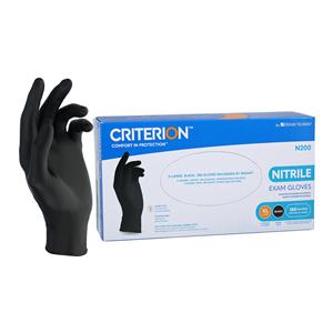 Criterion N200 Nitrile Exam Gloves X-Large Black Non-Sterile 180/Bx