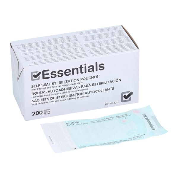 Essentials Sterilization Pouch Self Seal 2.25 in x 4 in 200/Bx