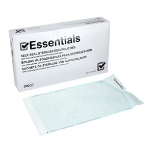 Essentials Sterilization Pouch Self Seal 7.5 in x 13 in 200/Bx