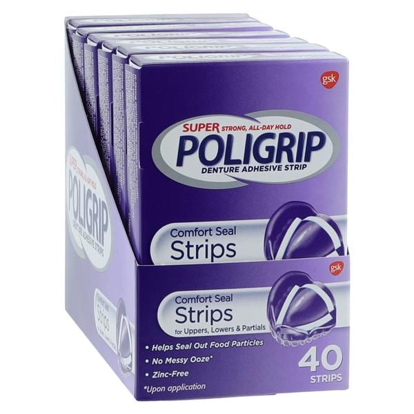 Super Poligrip 08025 Denture Strips Henry Schein Medical