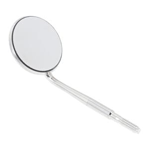 Mirror Head Stainless Steel Size 4 M Cone Socket Frnt Surface, Plne 7/8 in 12/Pk