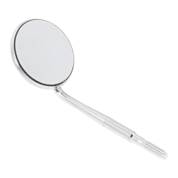 Mirror Head Stainless Steel Size 4 M Cone Socket Frnt Surface, Plne 7/8 in 12/Pk