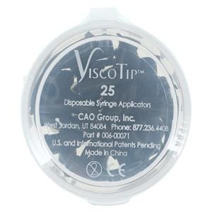 Visco-Tip Brush Tips Black 25/Pk