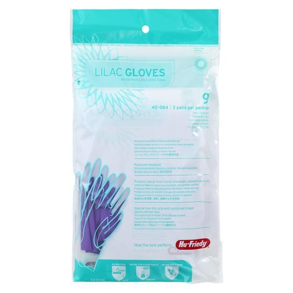 IMS Nitrile Utility Gloves Large Lilac 3Pair/Pk