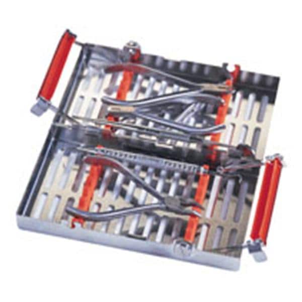 IMS Orthodontic Cassette Stainless Steel Small Red 14 Instruments Ea