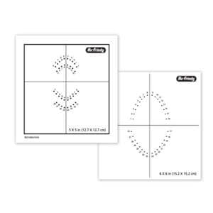 Double Sided Rubber Dam Template Adult & Child Ea