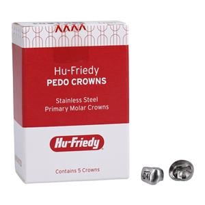 PEDO CROWNS Crowns Size LRD4 1st Primary Lower Right Molar Refill 5/Pk