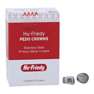 PEDO CROWNS Crowns Size LRD5 1st Primary Lower Right Molar Refill 5/Pk