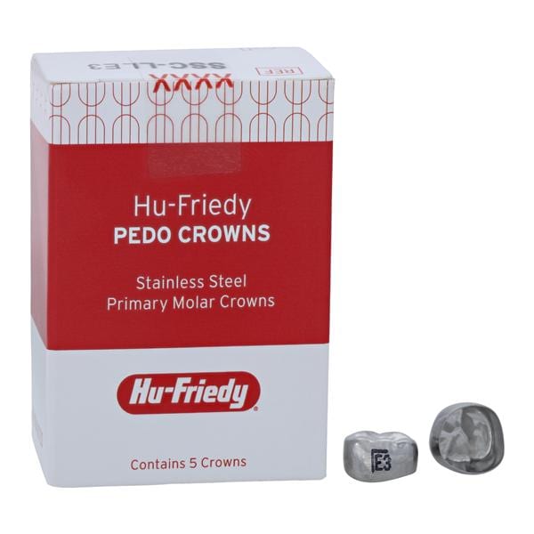 PEDO CROWNS Crowns Size LLE3 2nd Primary Lower Left Molar Refill 5/Pk