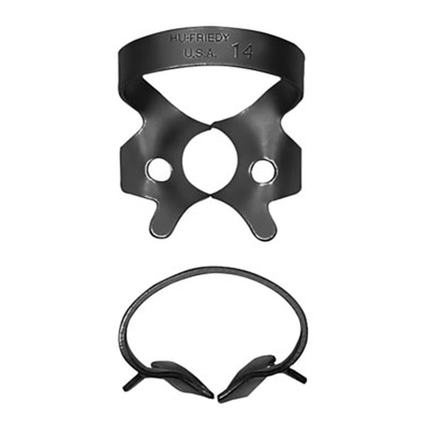 Black Line Rubber Dam Clamp Winged Size 14 Ea