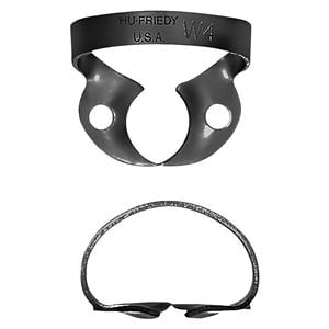 Hu-Friedy Black Line Rubber Dam Clamp Wingless Size W4 Ea