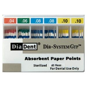 Dia-SystemGTP Absorbent Points .04 100/Bx