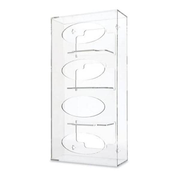 Acrylic Glove Box Holder Quad Ea