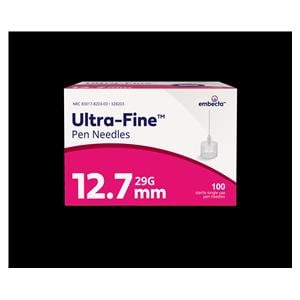 Ultra-Fine Insulin Pen Needle 29gx1/2" Conventional 100/Bx